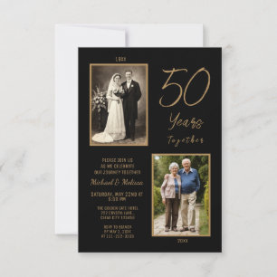 50 Years Together Photo Invitation