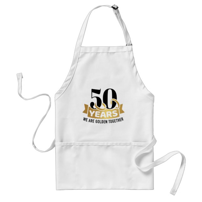 50 Years wedding anniversary we golden together Standard Apron (Front)