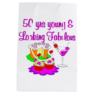 50 YEARS YOUNG MEDIUM GIFT BAG