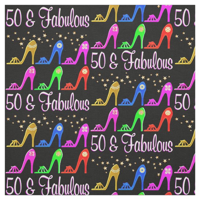 50 YR OLD STILETTO QUEEN FABRIC (Swatch)