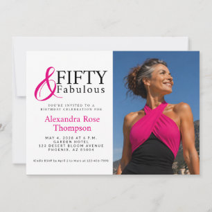 50and Fabulous 50th Birthday Party Invitation
