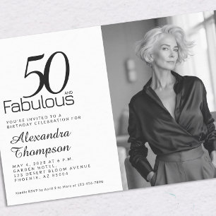 50and Fabulous 50th Birthday Party Invitation