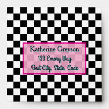 50's 1950's Sock Hop Rock and Rock Chequerboard