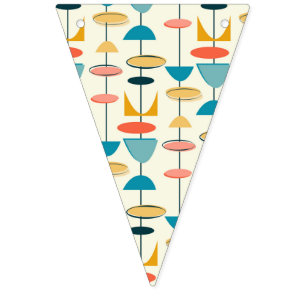 50s Atomic Retro Bunting