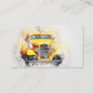 50s Classic Car Automotive Business Card