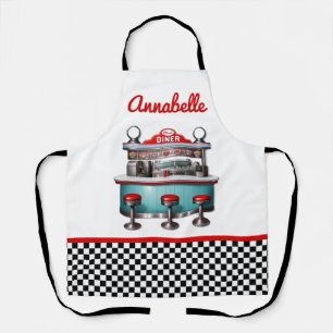 50's Diner Personalise Apron