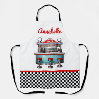 50's Diner Personalise Apron