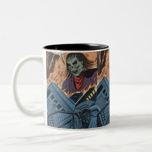 50s Horror Comic Best gift for comics lover Two-Tone Coffee Mug