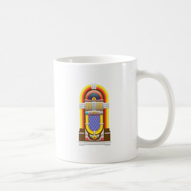 50s old fashioned jukebox coffee mug (Right)