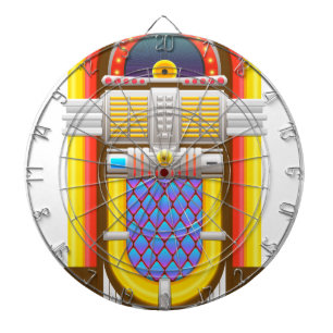 50s old fashioned jukebox dartboard