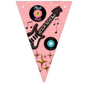50s Rock n Roll Bunting. Bunting