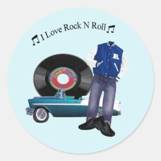 50's Rock N Roll Stickers