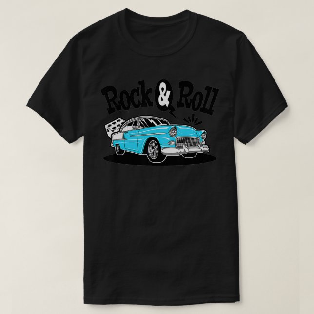 50s Rockabilly Sock Hop Party Greaser Rock N Roll  T-Shirt (Design Front)