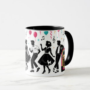 50's Sock Hop Jukebox Party Mug
