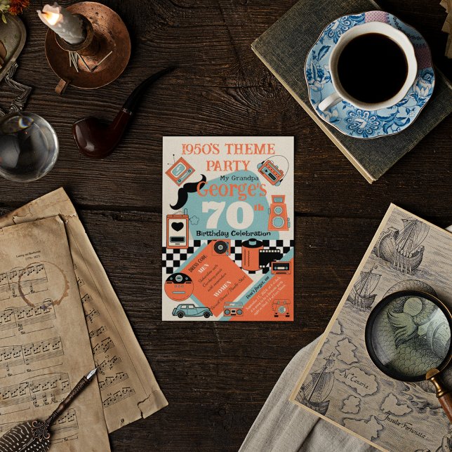 50's Style Birthday Invitation (Creator Uploaded)