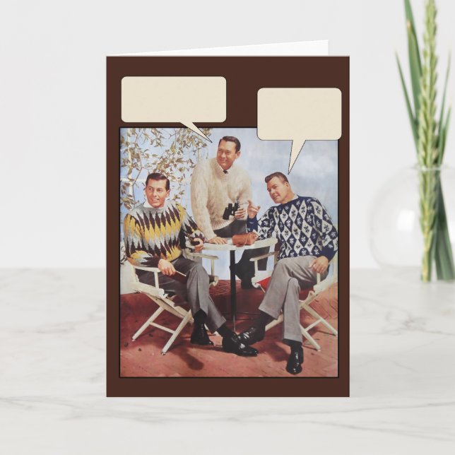 50's Sweater Guys Card (Front)