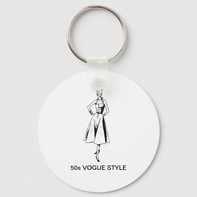 50s VOGUE STYLE KEY RING (Front)