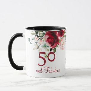 50th and Fabulous Birthday Mug