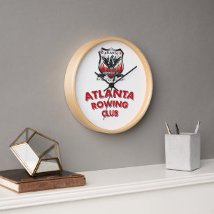 50th Anniversary 10" Round Wall Clock, Wood Frame Clock