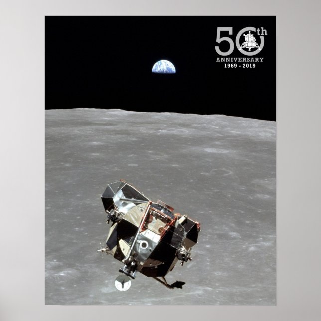 50th Anniversary, Apollo 11 Mission Moon Landing: Poster (Front)
