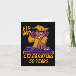 50th Anniversary Black History Dj Dance Rapper Hip Card