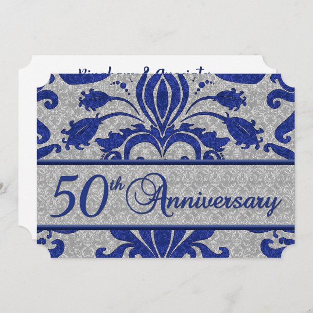 50th Anniversary Business Announcement Blue (Front/Back)