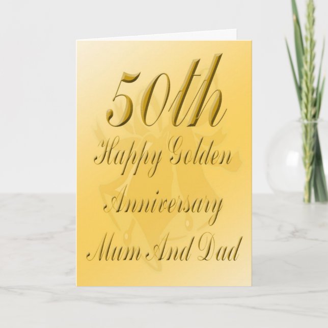 50th Anniversary Card For Mom And Dad (Front)