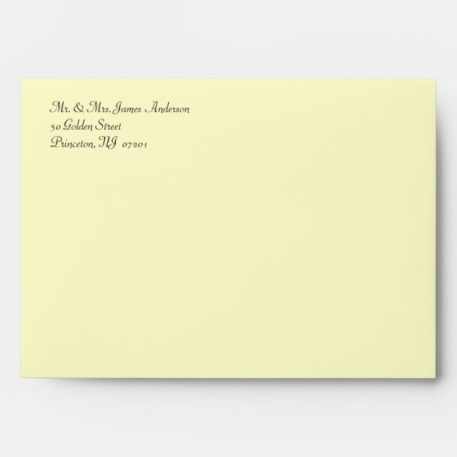 50th Anniversary - Custom Invitation Envelopes (Front)