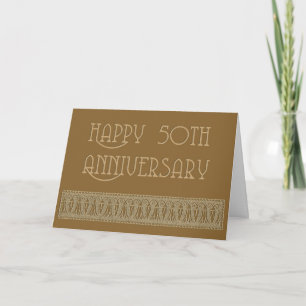 50th anniversary elegant card