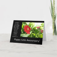 50th Anniversary, floral, bible verse about love