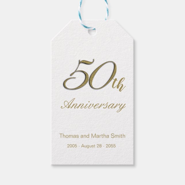 50th Anniversary Gift Tag (Front)