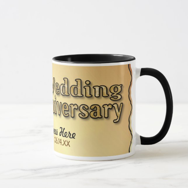 50th Anniversary - Gold - Customise Mug (Right)