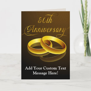 50th Anniversary   Gold Script Card