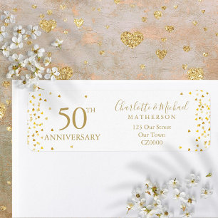 50th Anniversary Gold Signature Return Address Label