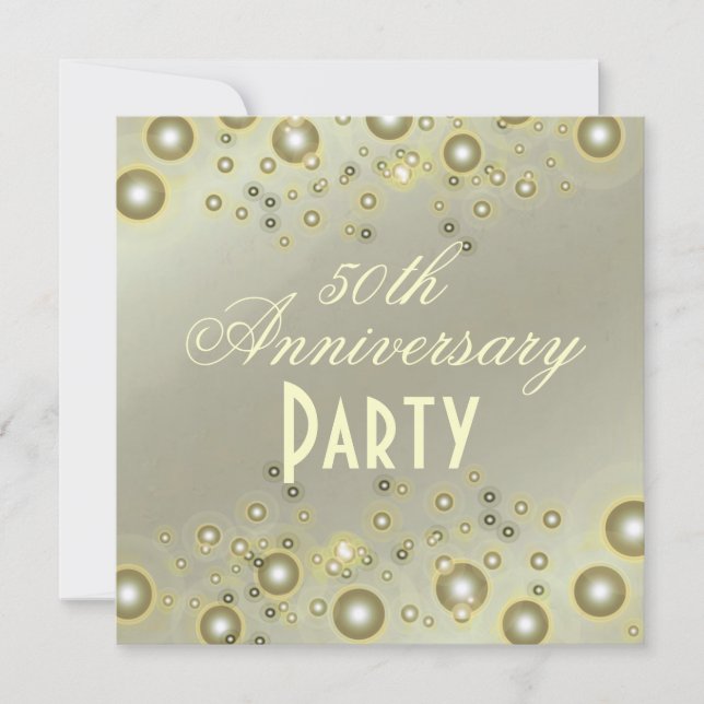 50th ANNIVERSARY / GOLDEN ANNIVERSARY/LUXE PAPER Invitation (Front)