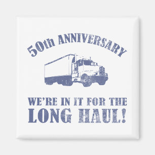 50th Anniversary Humour (Long Haul) Magnet