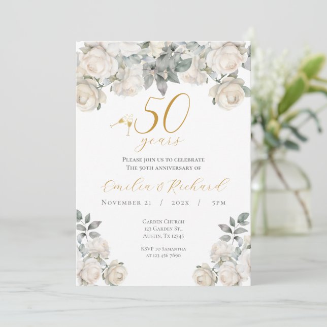 50th anniversary invitation (Standing Front)
