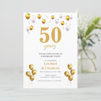 50th anniversary invitation