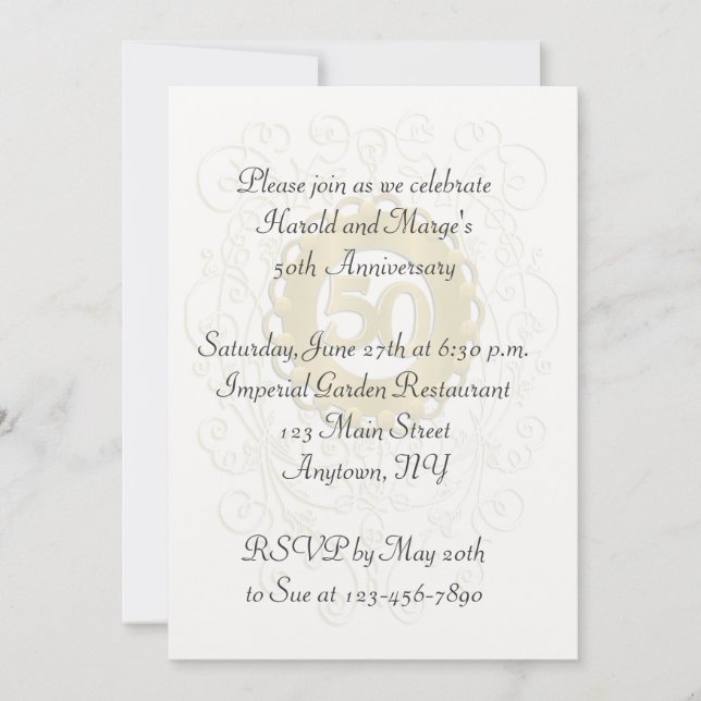 50th Anniversary Invitation (Front)
