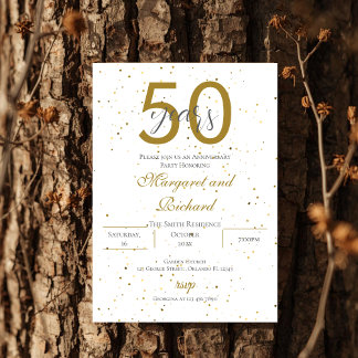 50th anniversary invitation