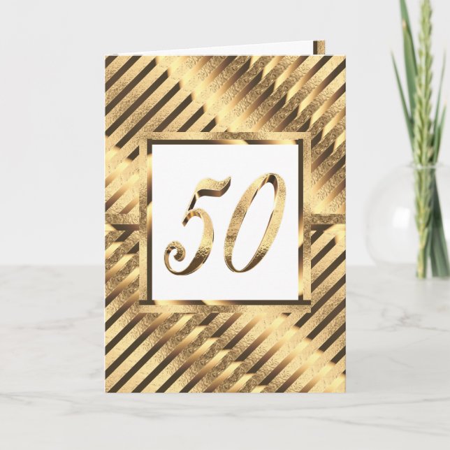 50th Anniversary Invitation Golden Wedding (Front)