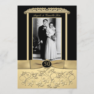50th Anniversary Invitation with Photo Insert