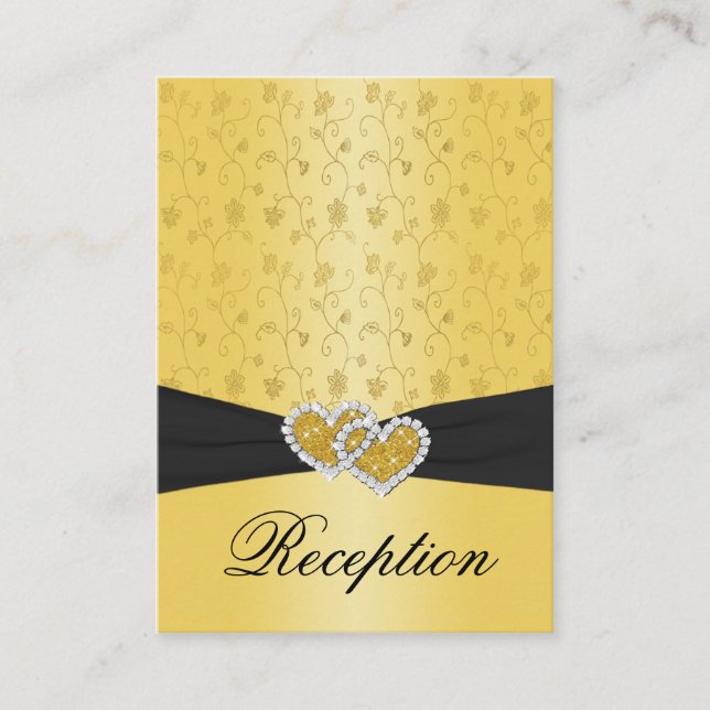 50th Anniversary Joined Hearts II Reception Card (Front)