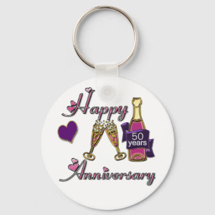 50th. Anniversary Key Ring