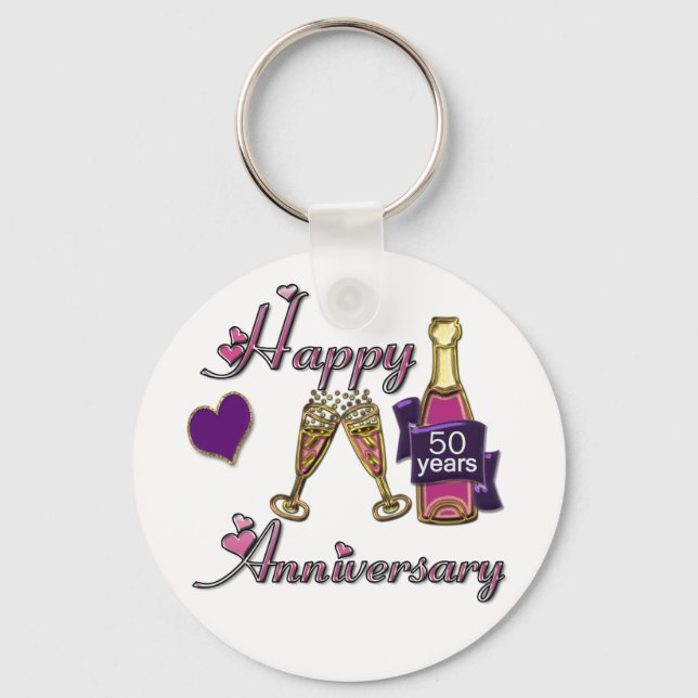50th. Anniversary Key Ring (Front)