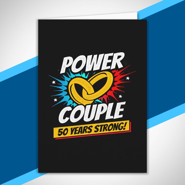 50th Anniversary Married Couples 50 Years Strong Card (Creator Uploaded)