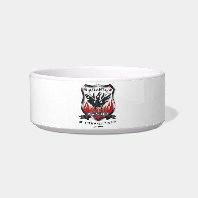50th Anniversary Medium Ceramic Pet Bowl (Front)