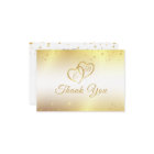 50th Anniversary Monogram Hearts Gold Thank You