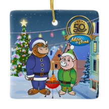 50th Anniversary Moo & Oink Ornament