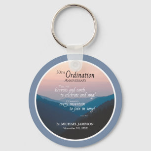 50th Anniversary of Ordination Congratulations Key Ring